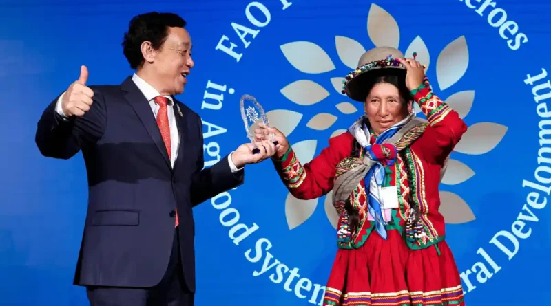 FAO reconoce a Rita Parcco - lideresa peruana y guardiana de la agrobiodiversidad